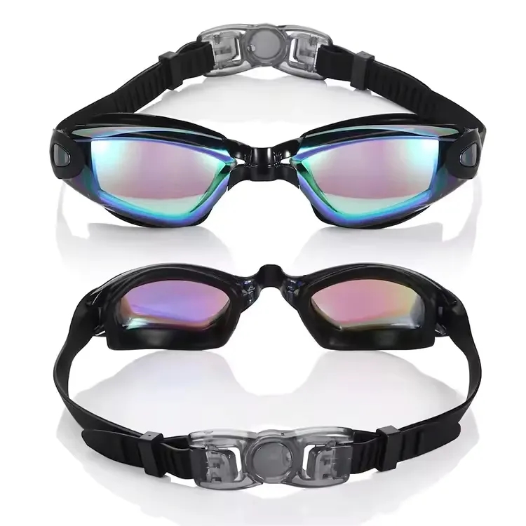 Swimming Goggles Anti Fog with Ear Plugs Nose Clip 4