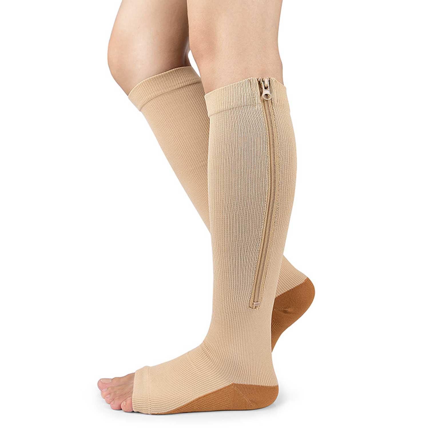 Zip-Up Compression Legwear 10