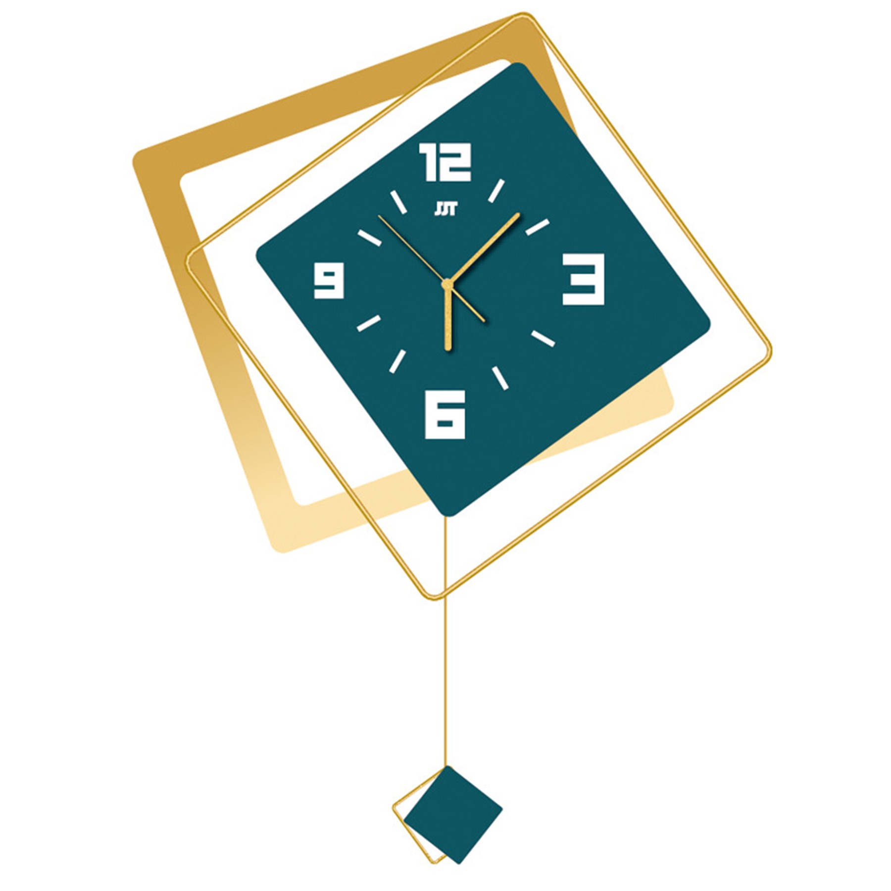 Diamond-Shaped Wall Clock 3