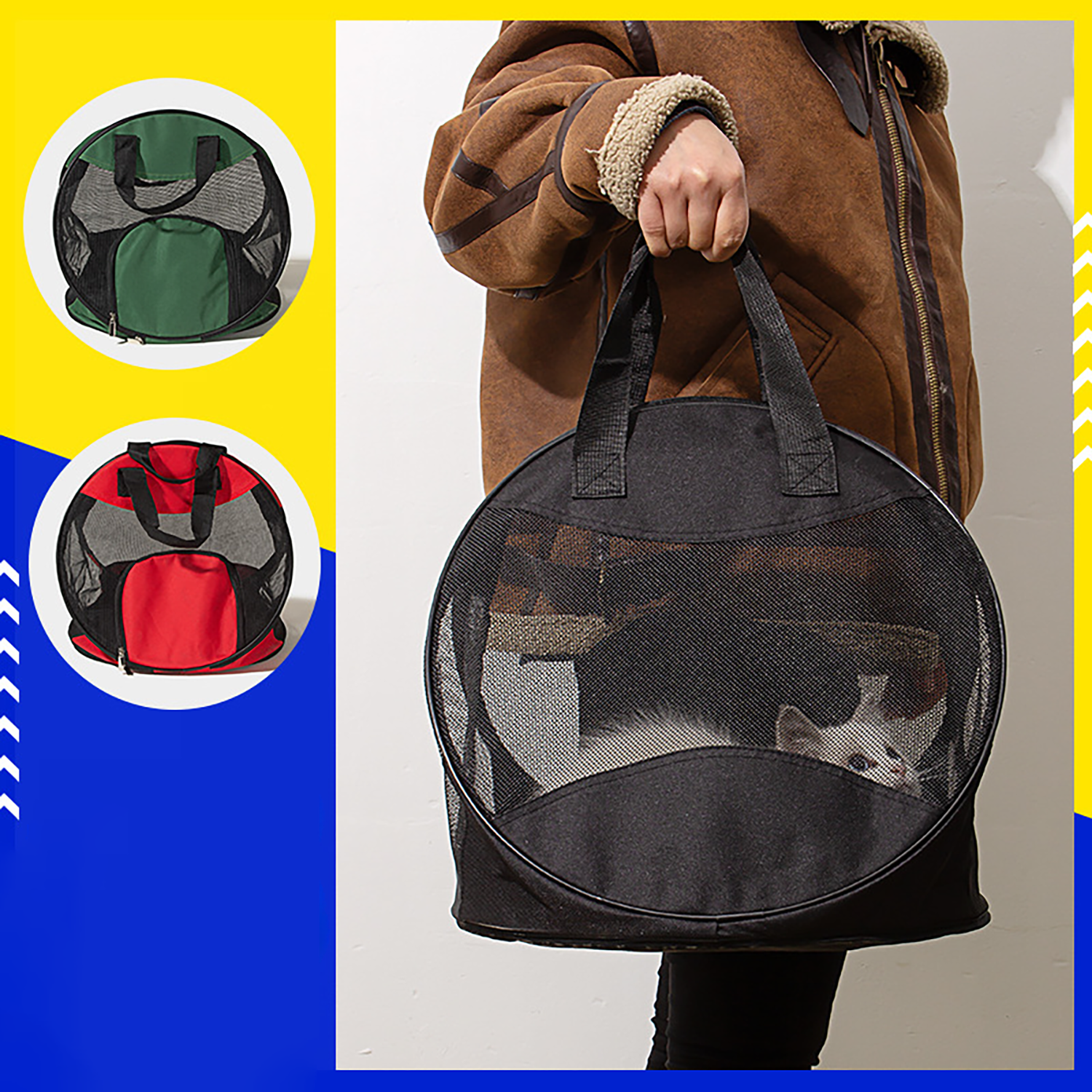 Triangular Foldable Pet Carrier Bag 5
