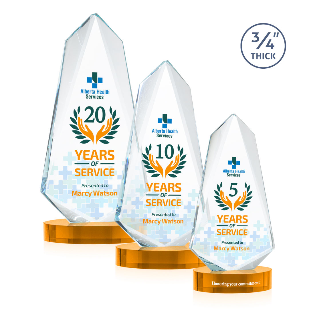 Sheridan VividPrint™ Award on Alberton Base - Amber 7