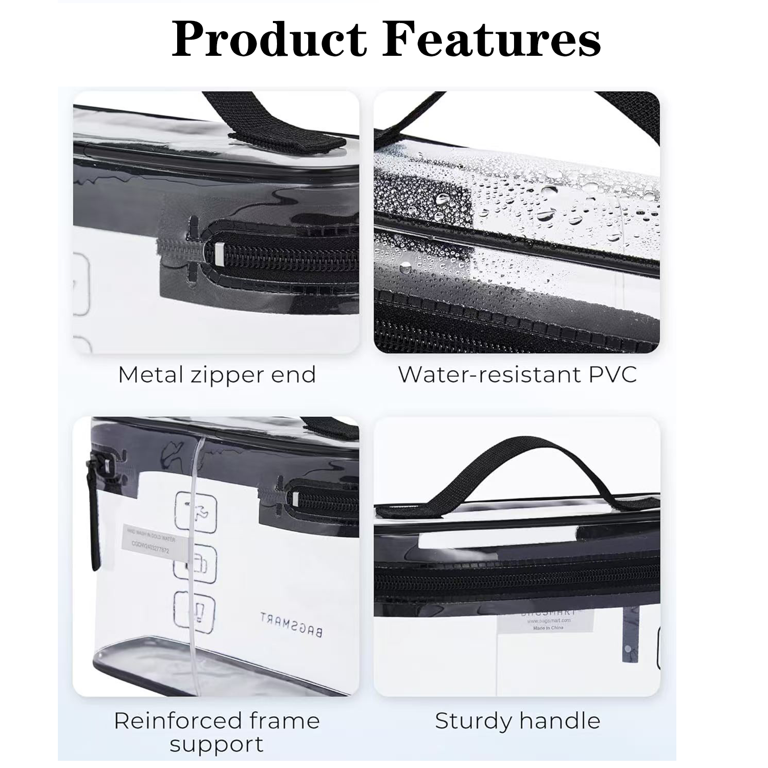 Large Size Transparent Travel Cosmetic Bag 1