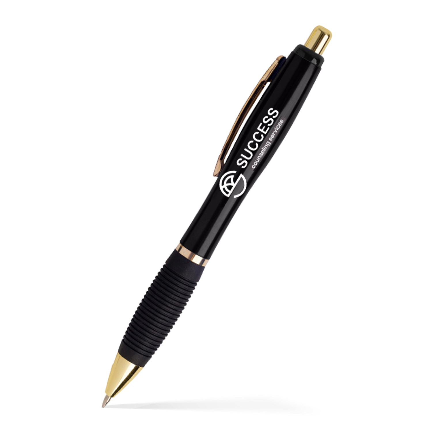 El-Gripper Click Pen - Gold Accents