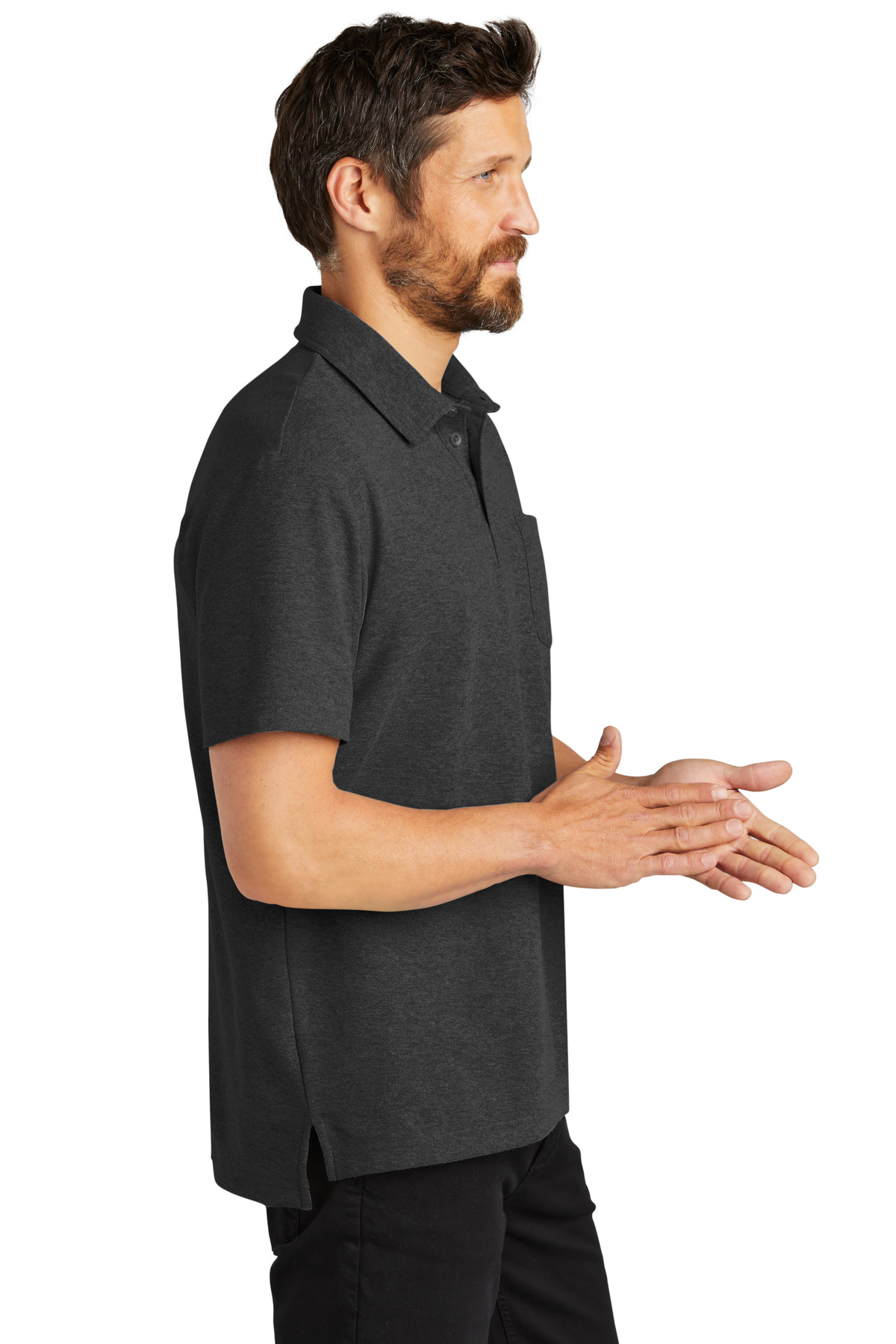Port Authority C-FREE Cotton Blend Pique Pocket Polo K868 48