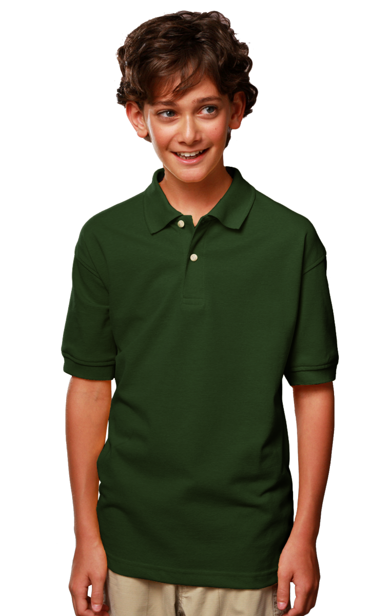 Youth Superblend Short-Sleeve Pique Polo 11