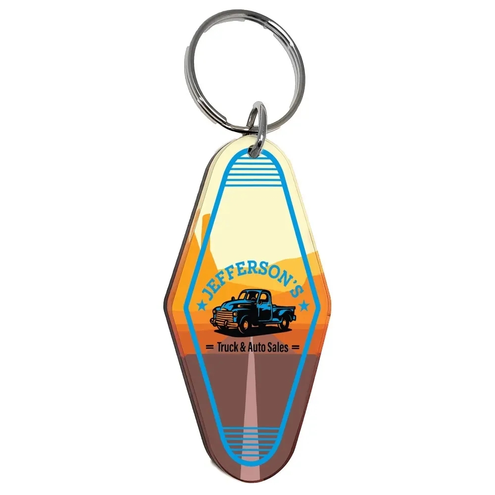Vintage Acrylic Motel Keychain Hotel Key Tag 11
