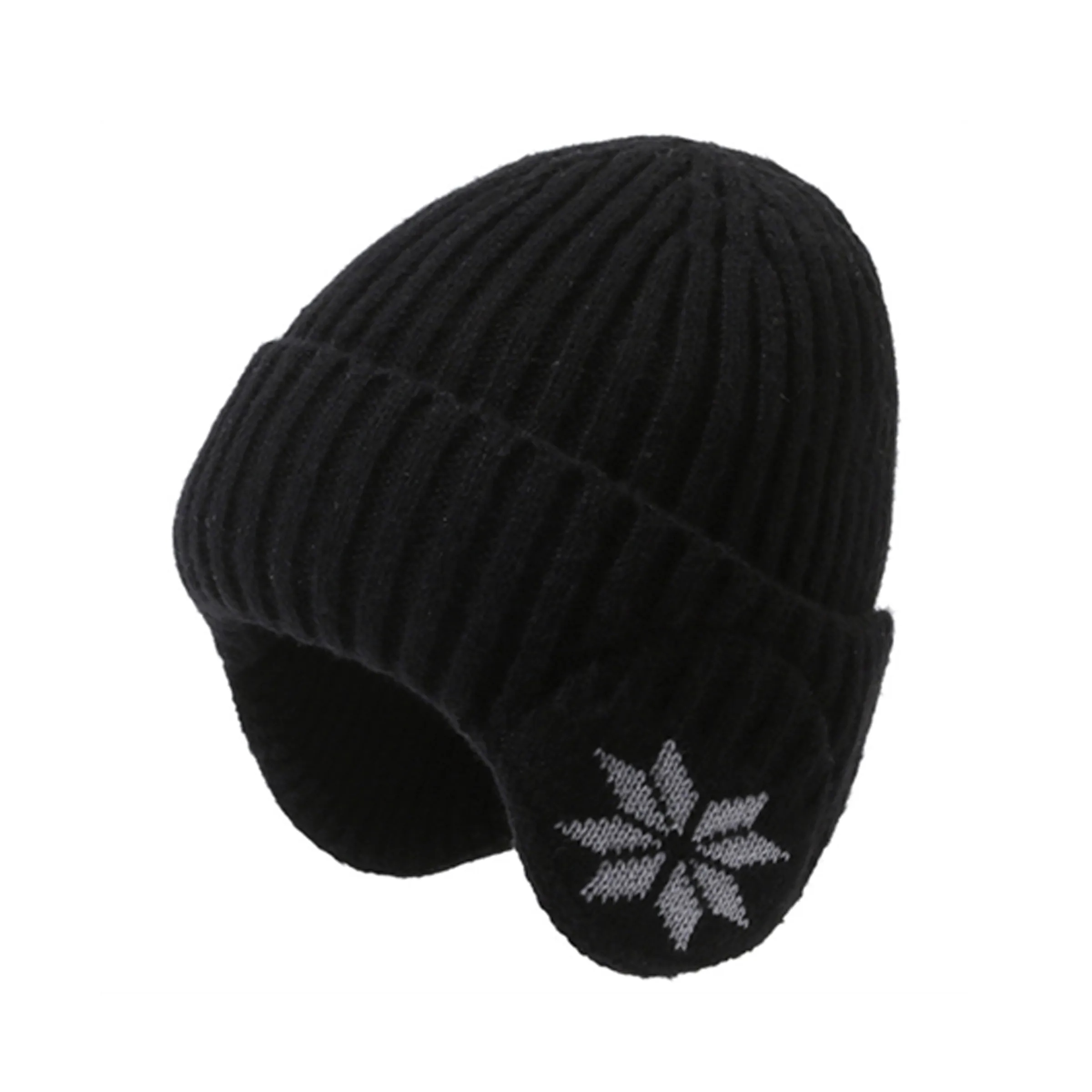 Knit Beanie Knitted Hat with Ear Warmer 3