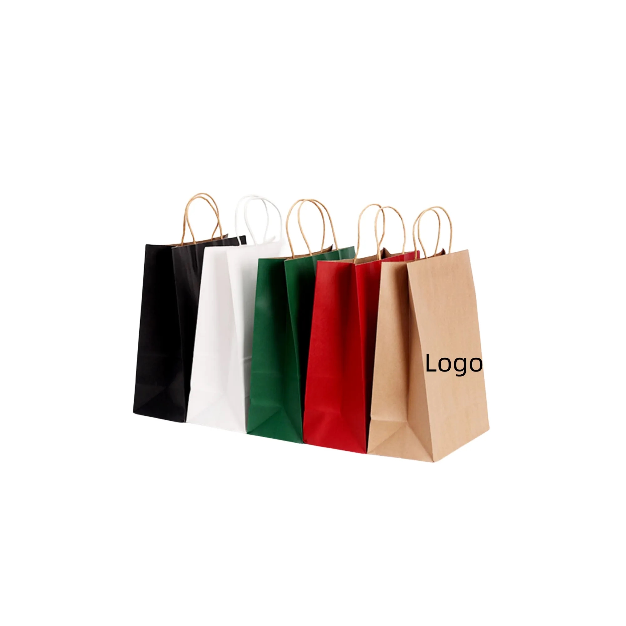 Custom Kraft Paper Grocery Tote Bag 1