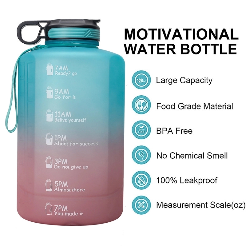 Custom 1 Gallon Water Bottle With Time Marker 2