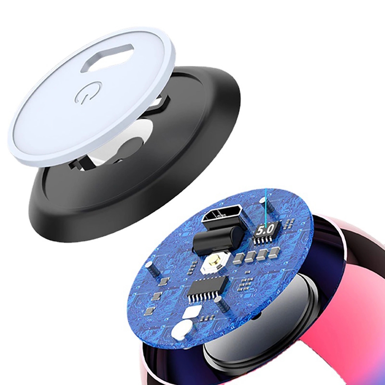 Mini Metallic Wireless Portable Round Speakers 12