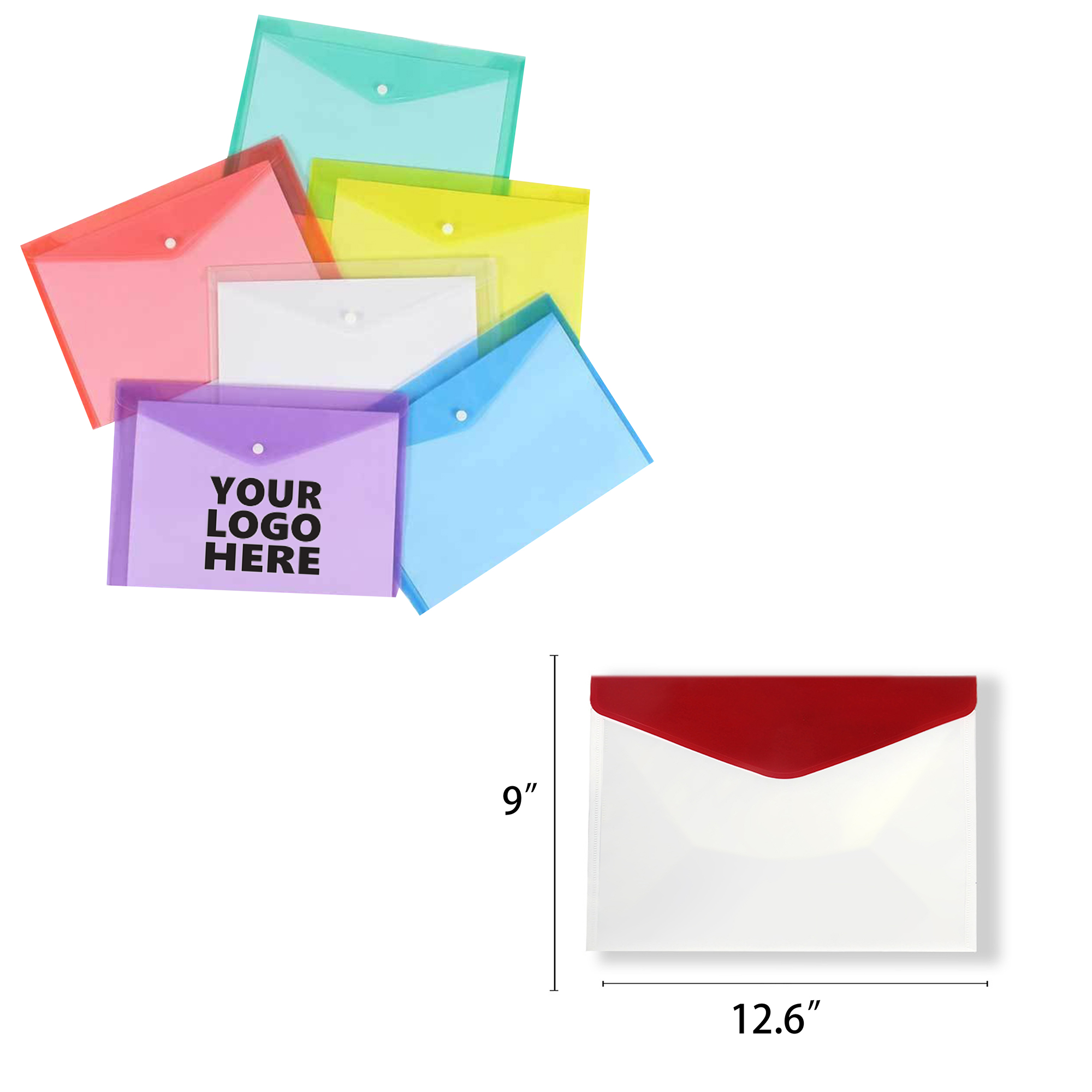 A4 Plastic Custom Transparent File Bag 2