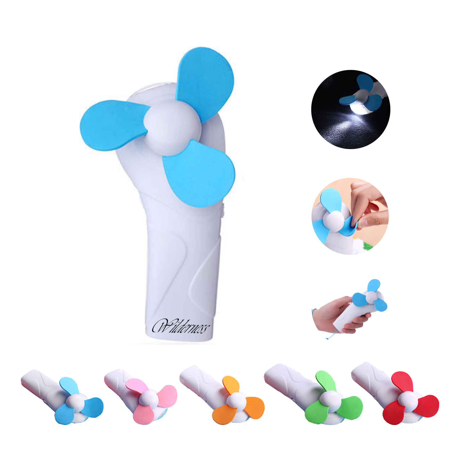 Portable Fan w/ Flashlight 2