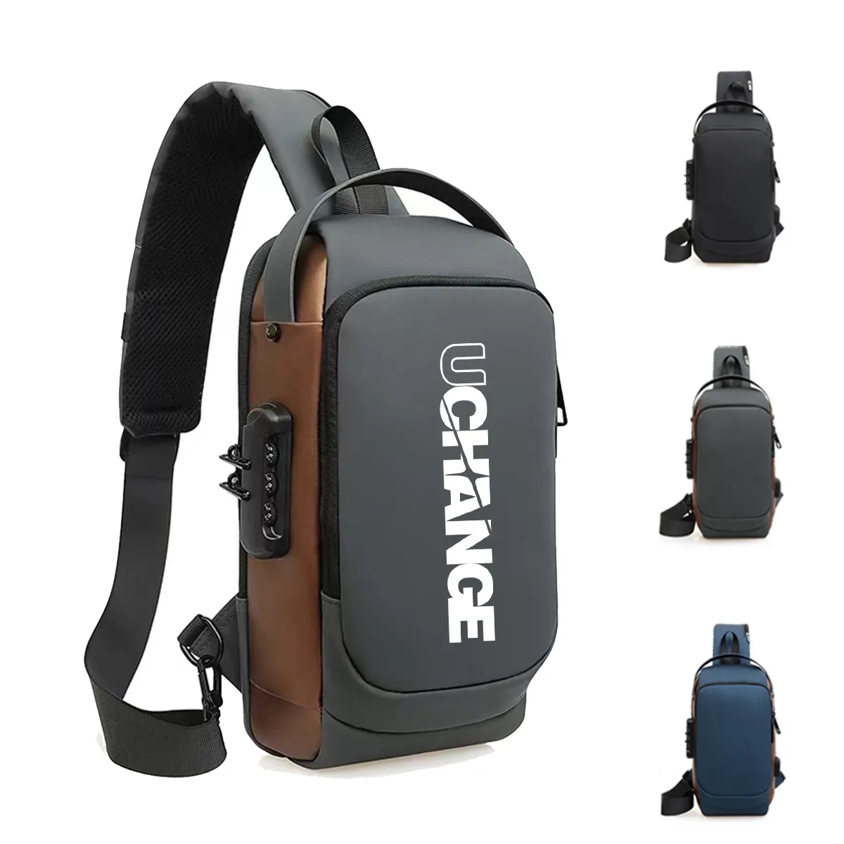 Waterproof Anti-Theft Crossbody Sling Bag W/ Integrated Lock 7