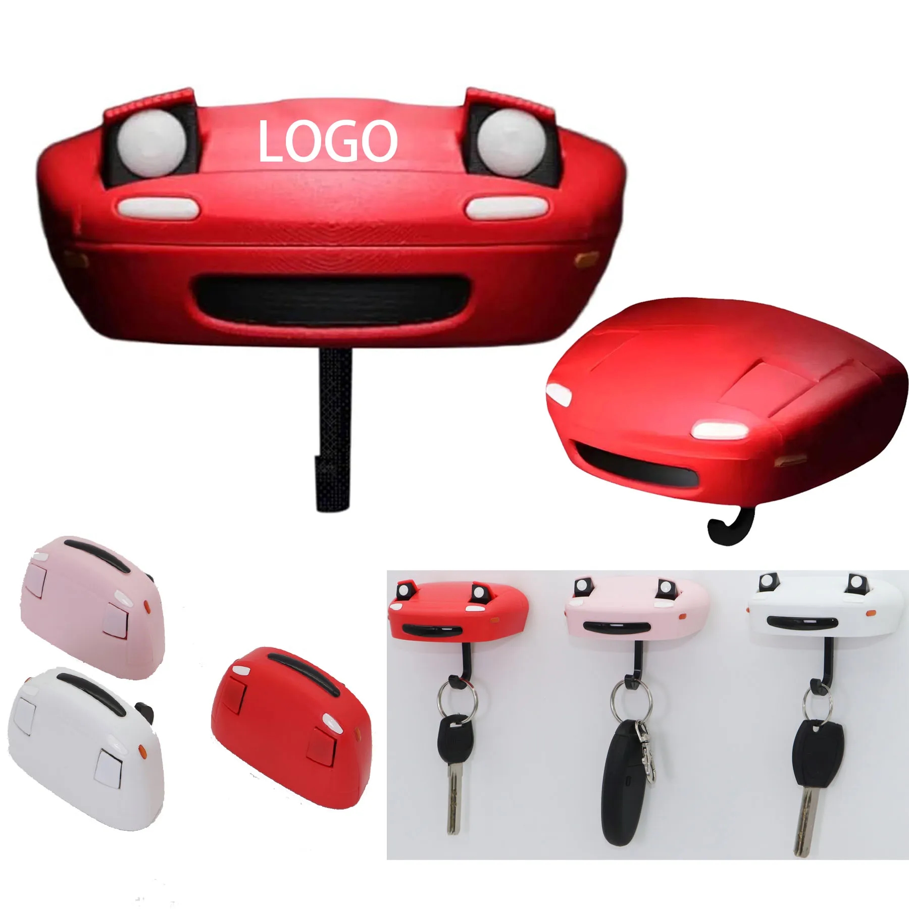 Vintage Ride Car Shape Open Headlights Key Holder 7