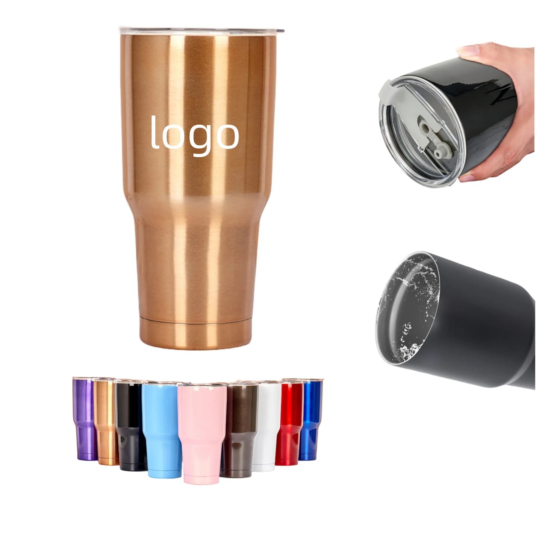 30 oz Tumbler, Stainless Steel Vacuum Insulated Cup 2