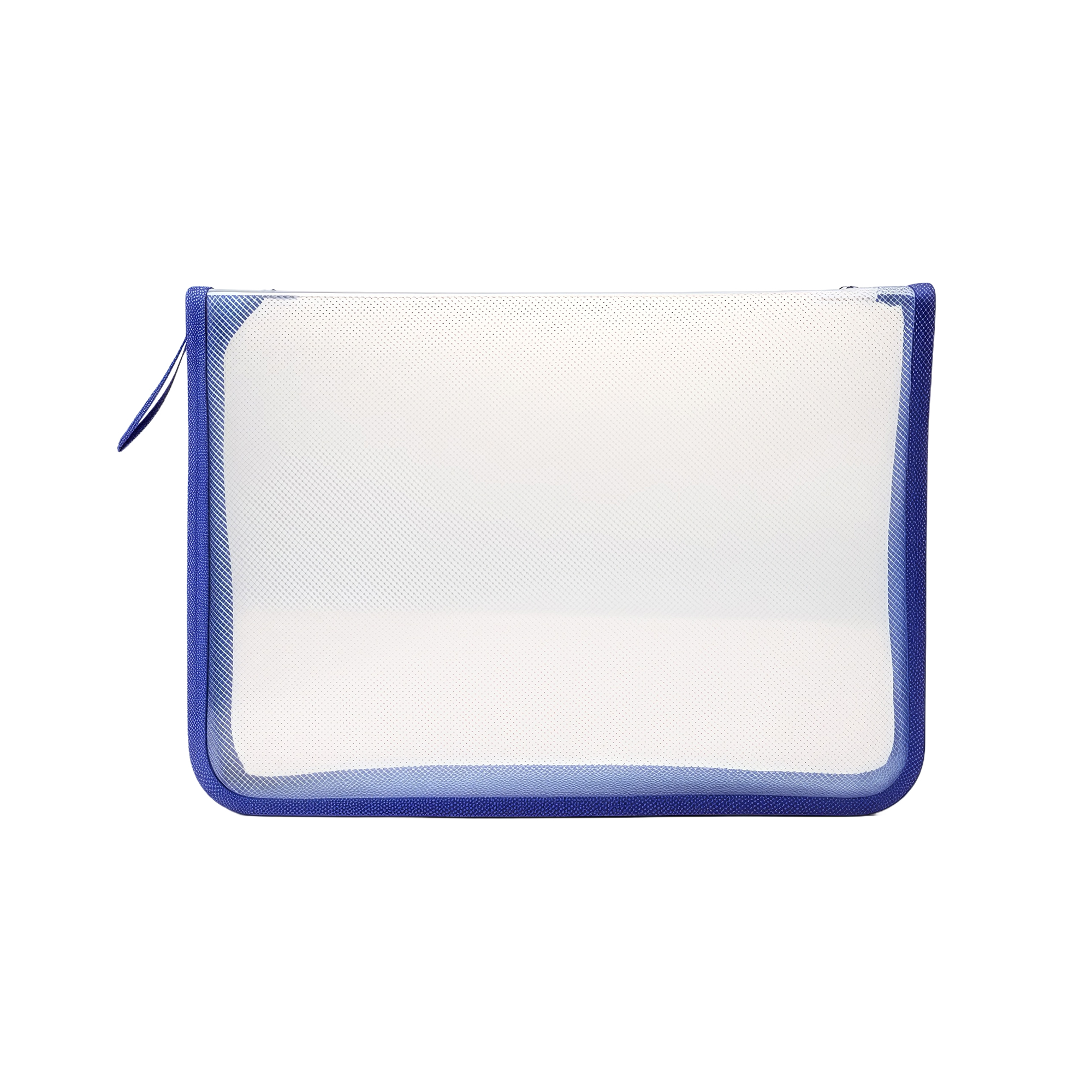 A4 Clear Twill PP Zipper File Folder, Large Capacity 5