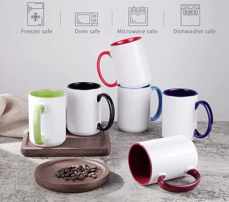 15 Oz. Ceramic Drinking Cups for Coffee or Tea 9