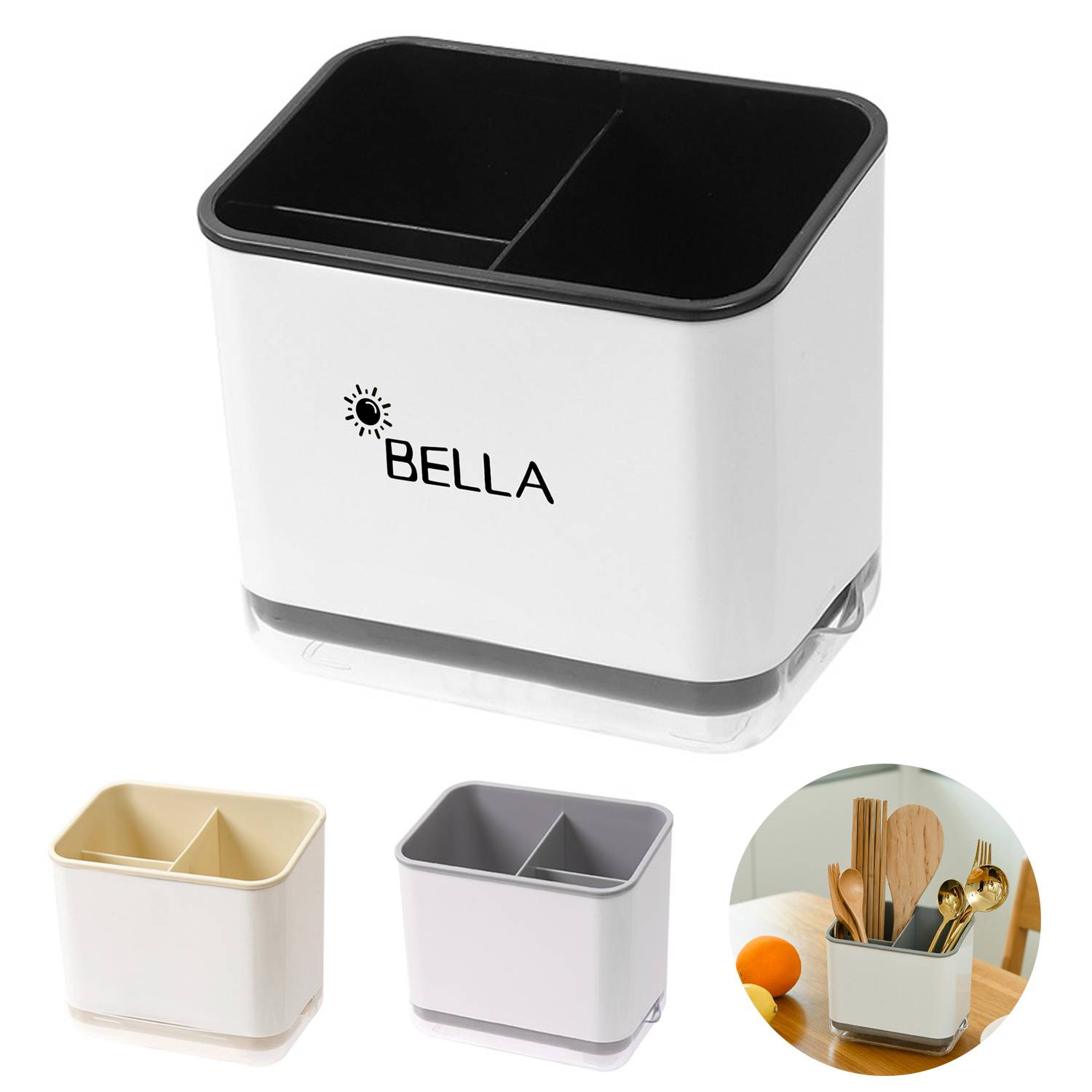 Polypropylene Multi-function draining chopstick holder