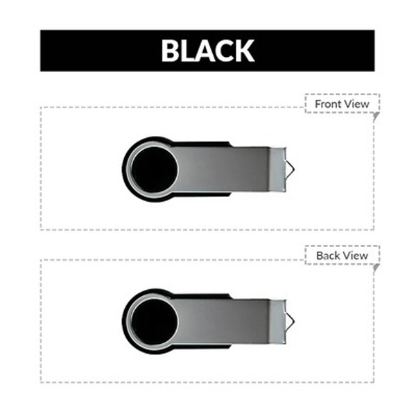16GB Rounded Swivel USB 2.0 Flash Drive 2