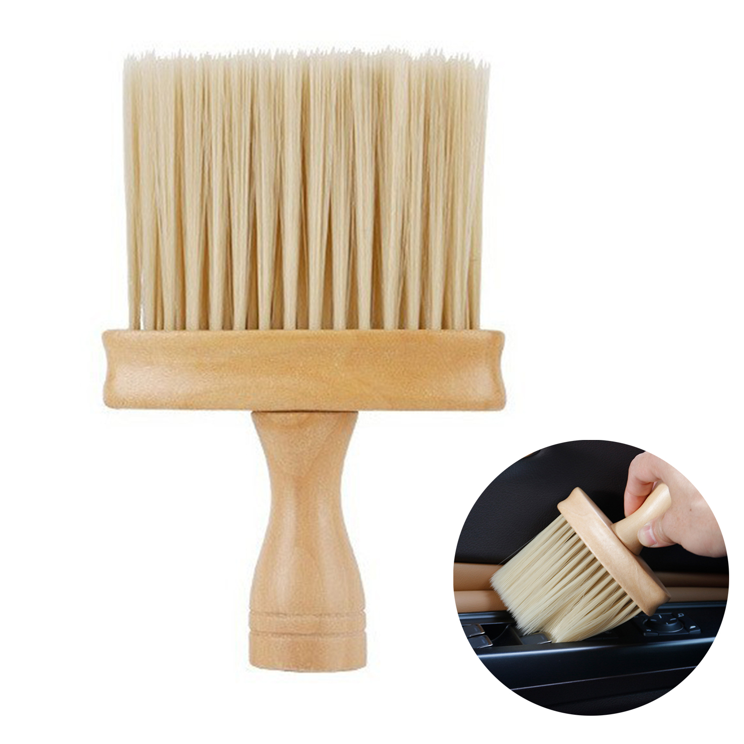 Wooden Car Air Vent Cleaning Brush 2