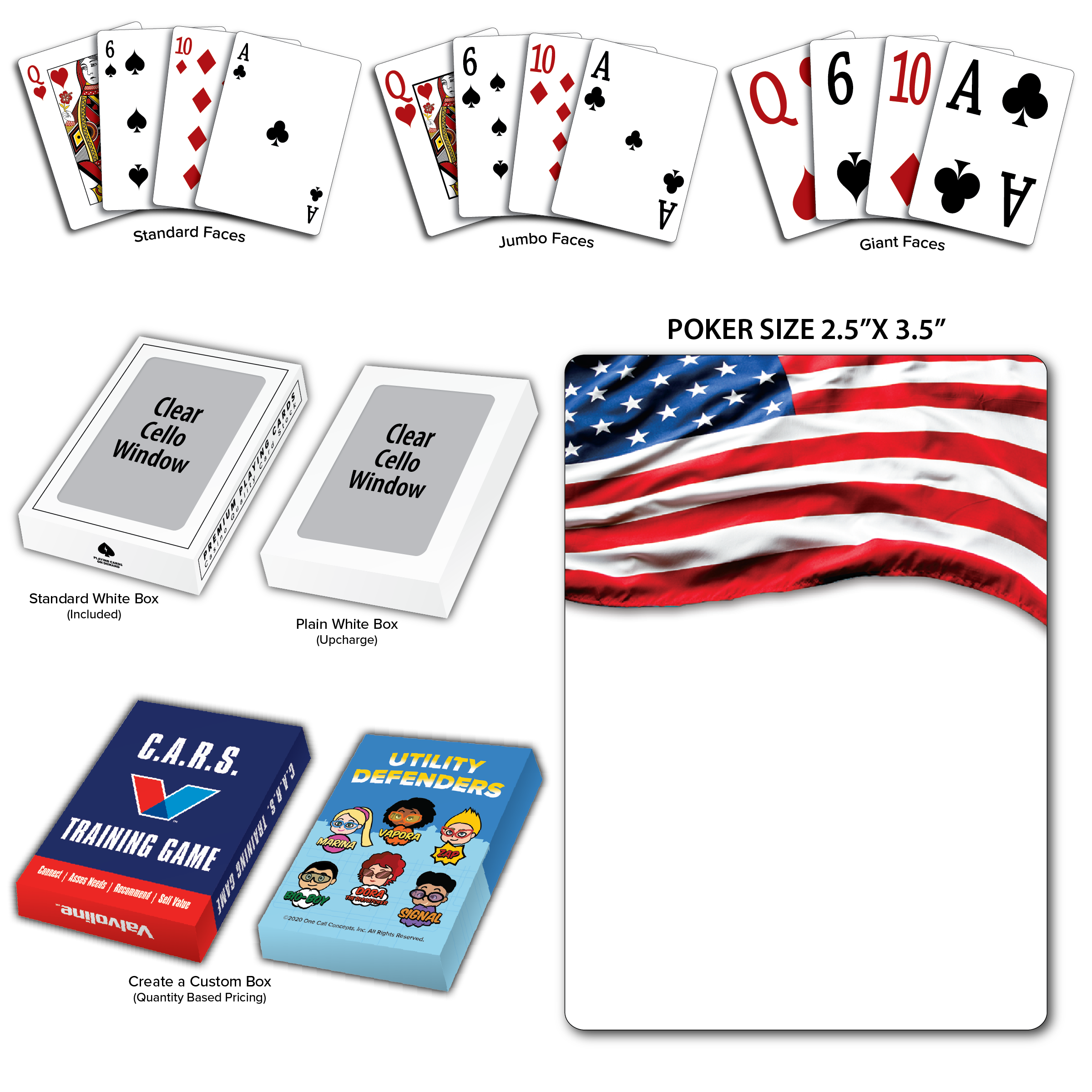 Flag - US - Theme Poker Size Playing Cards 4