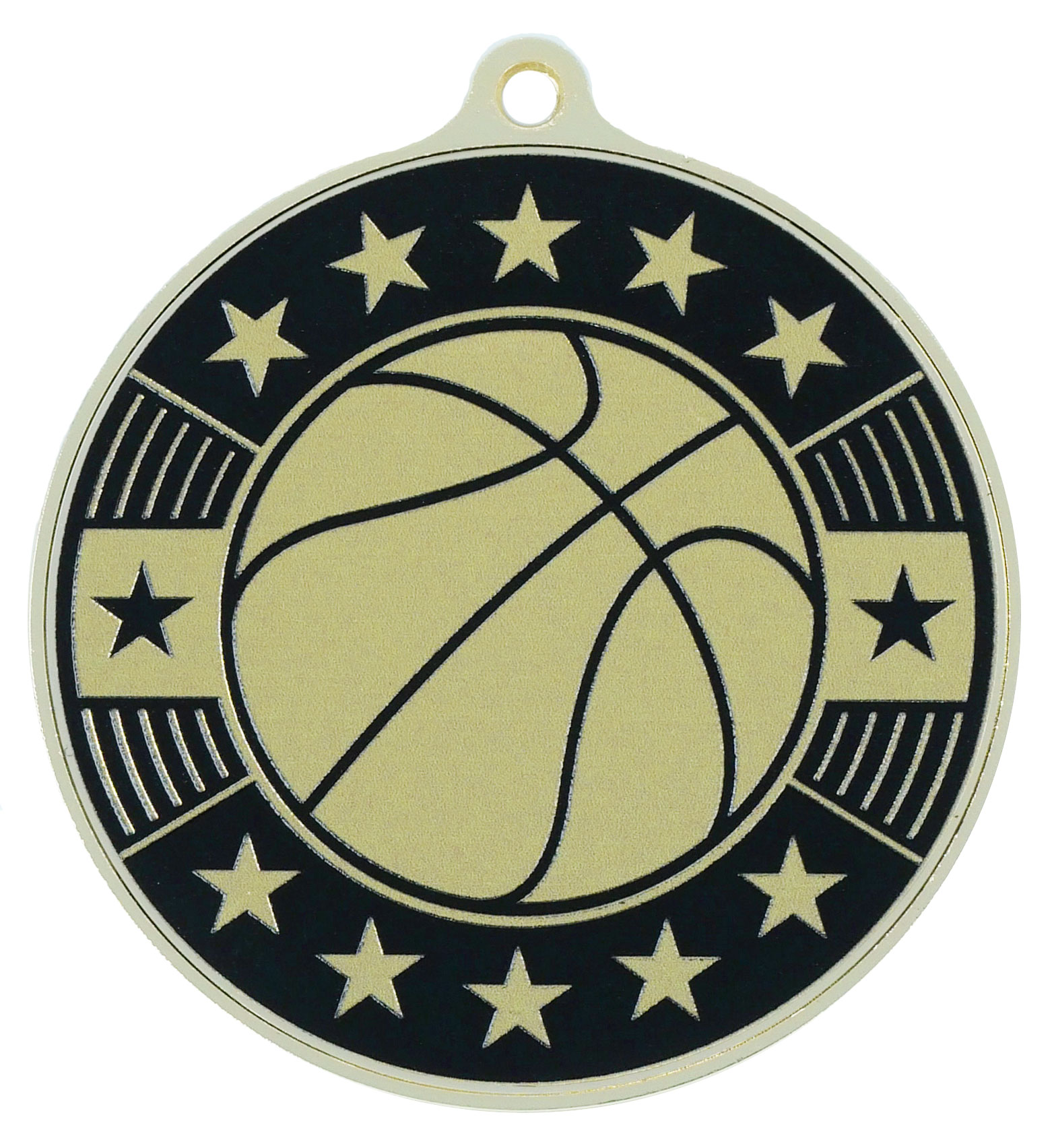 Basketball Simucast Medallion (2-1/8")
