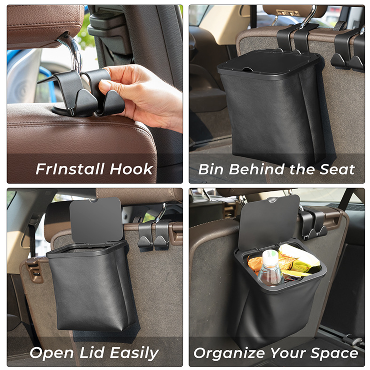 Foldable Large-capacity Car Trash Bin 3