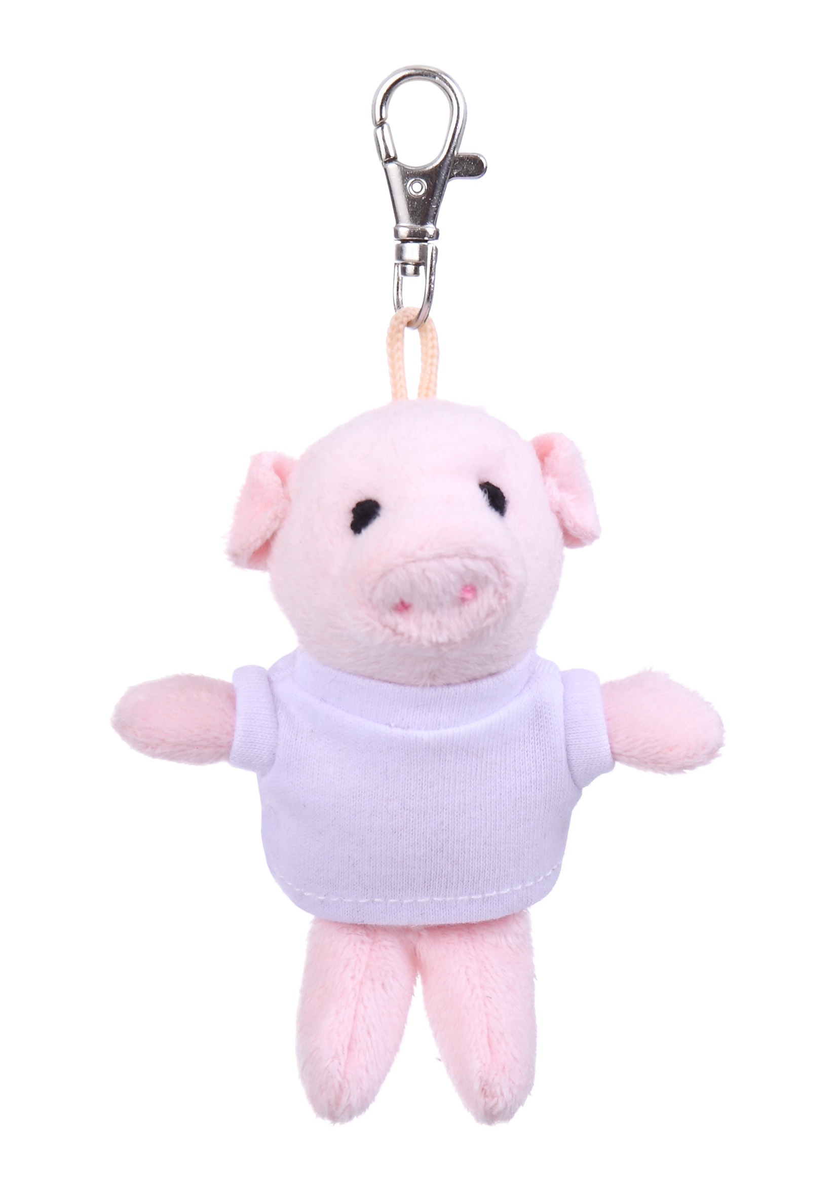 Soft Plush Pig Keychain with Tee 13