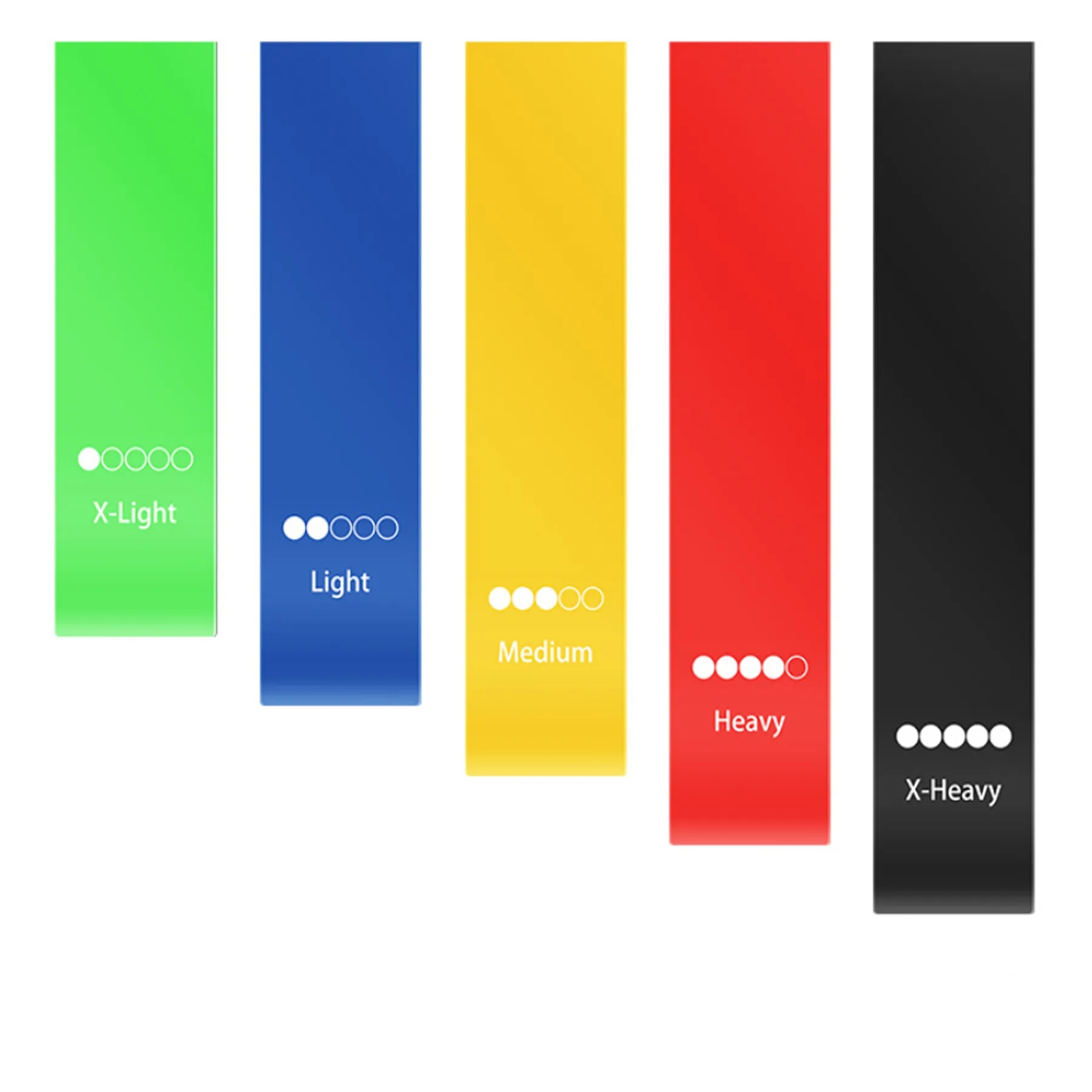 5-Pack Workout Resistance Bands 3