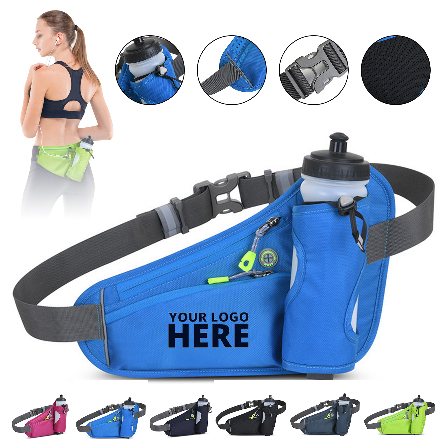 Waist Pack with Water Bottle Holder 2