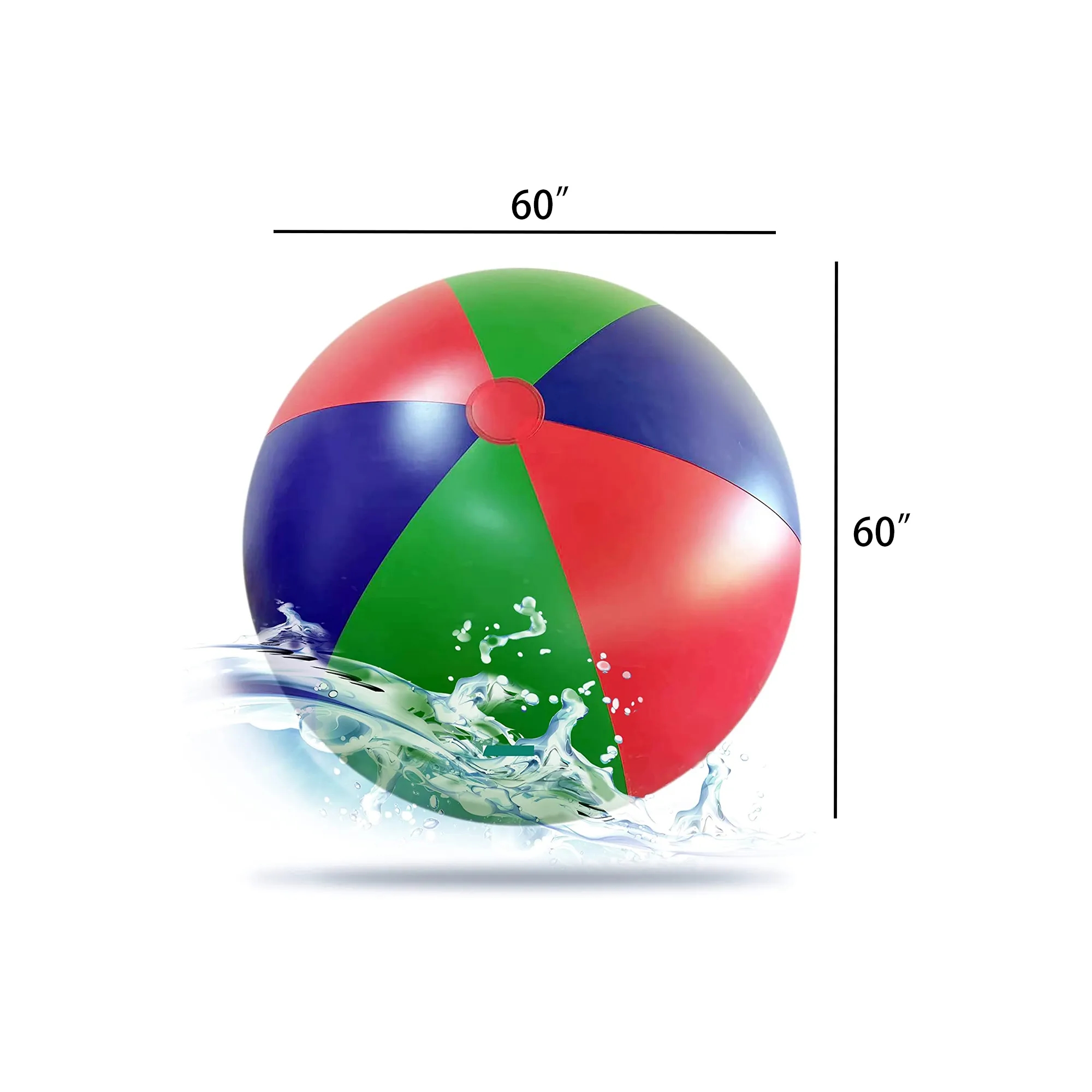 MOQ 1pcs 60" PVC Giant Beach Ball 4