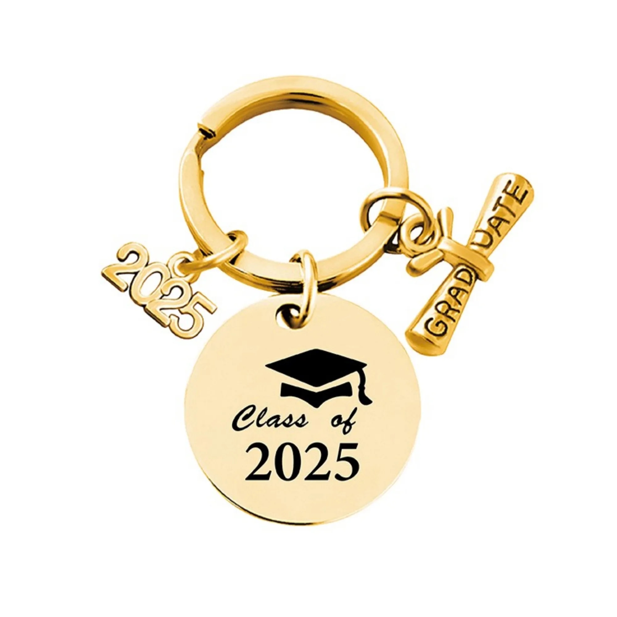 Stainless Grad Keychain 7