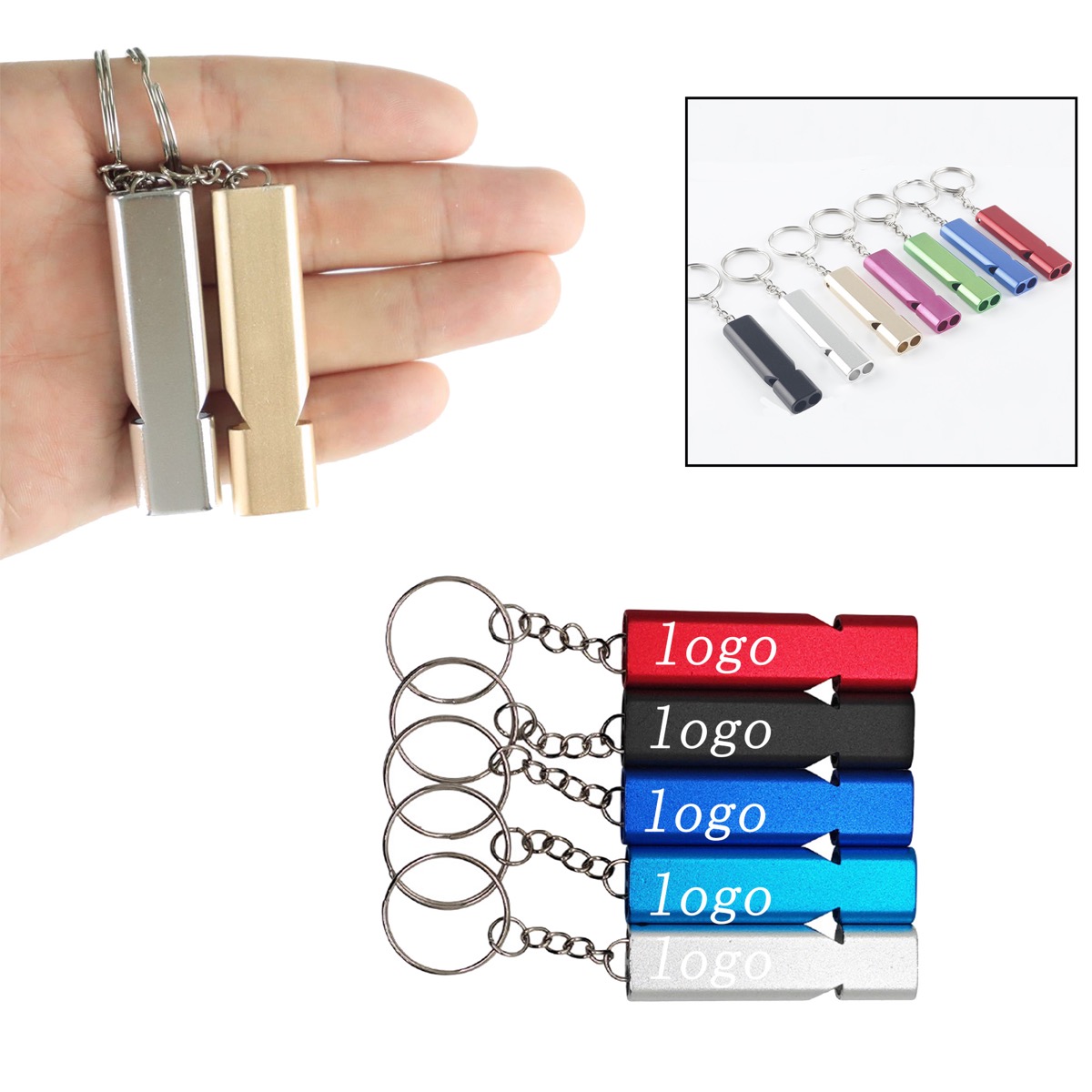 Aluminum Alloy Dual-Frequency Survival Whistle 1