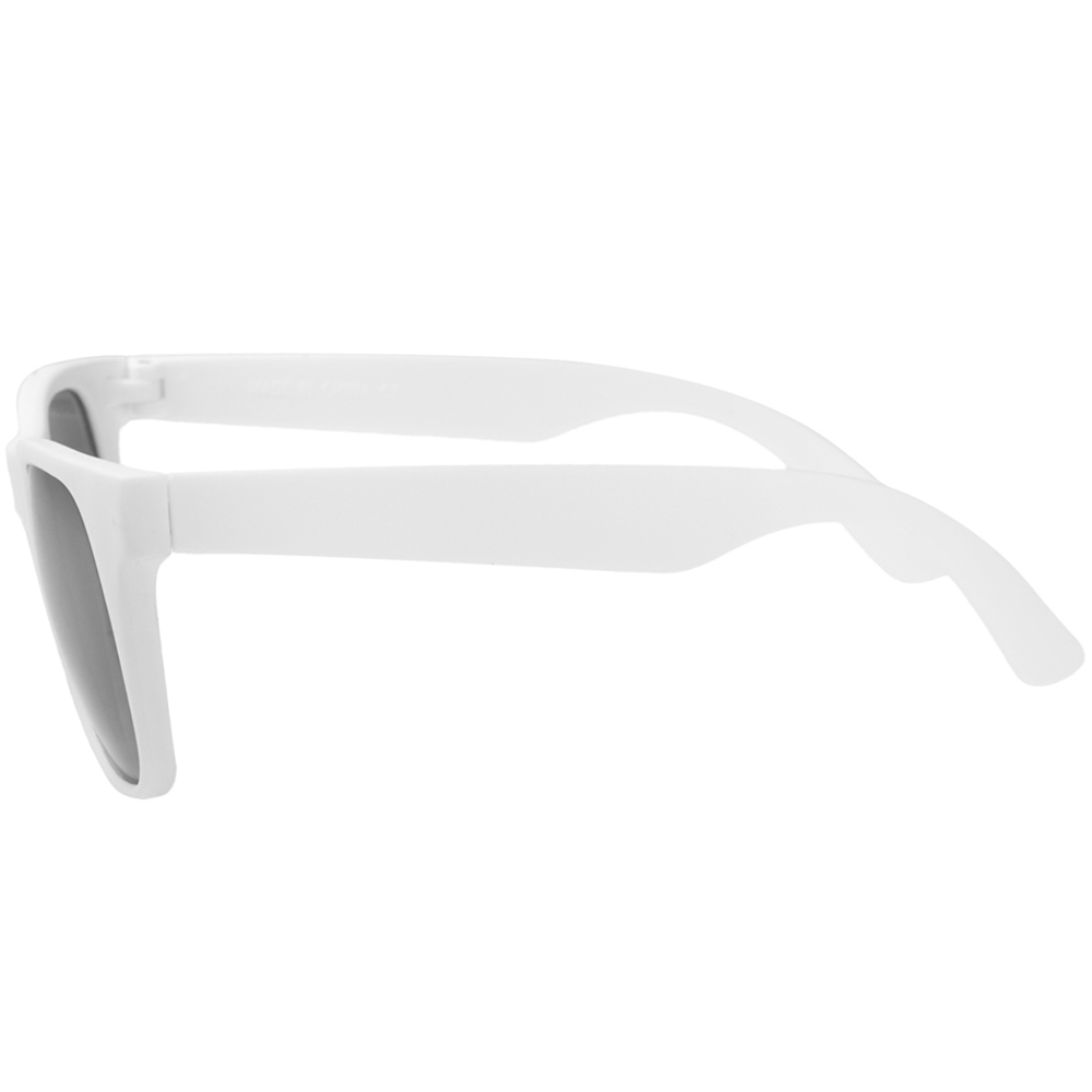 Color Lens Sunglasses with White Frame 4