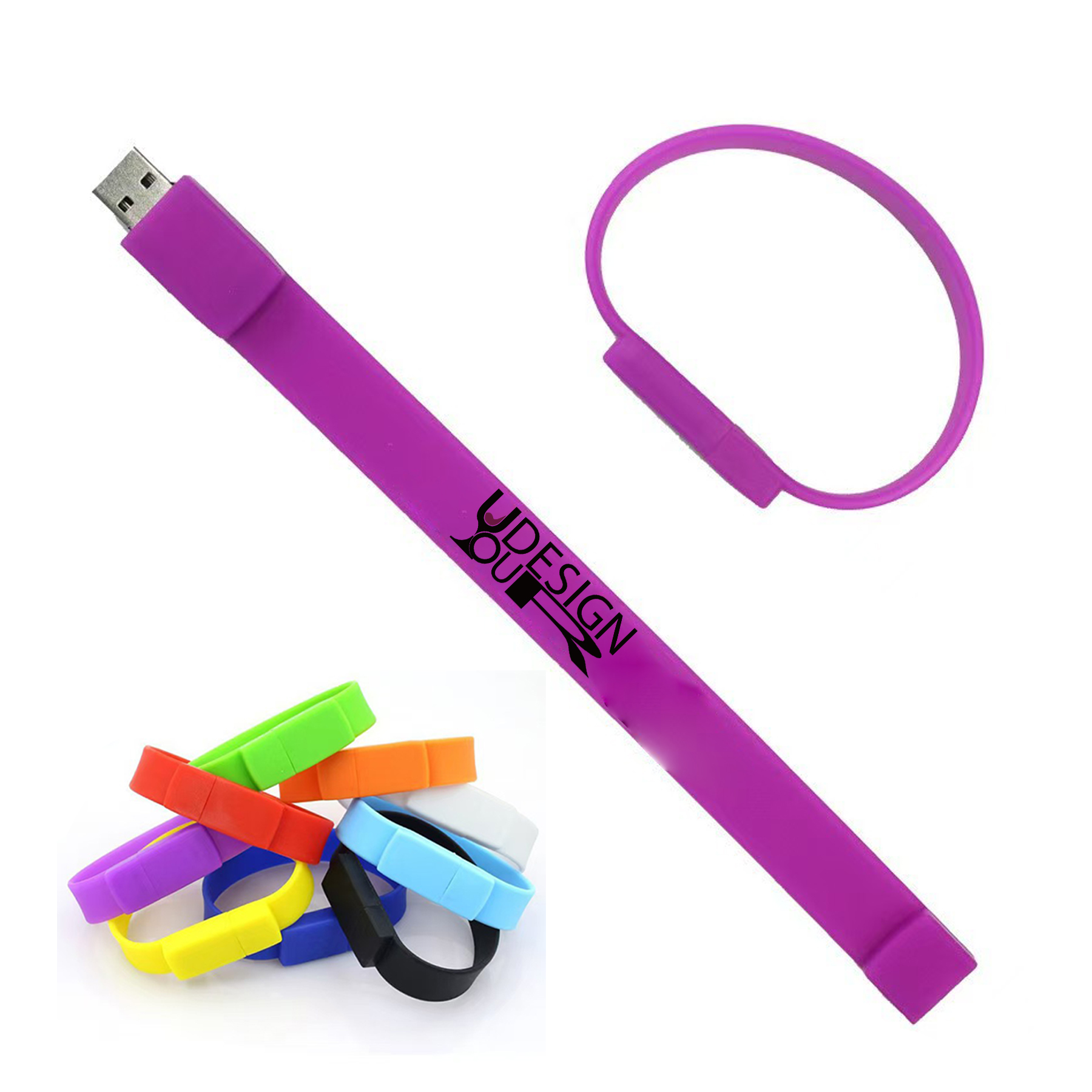 Silicone Wristband USB Drive Bracelet 2