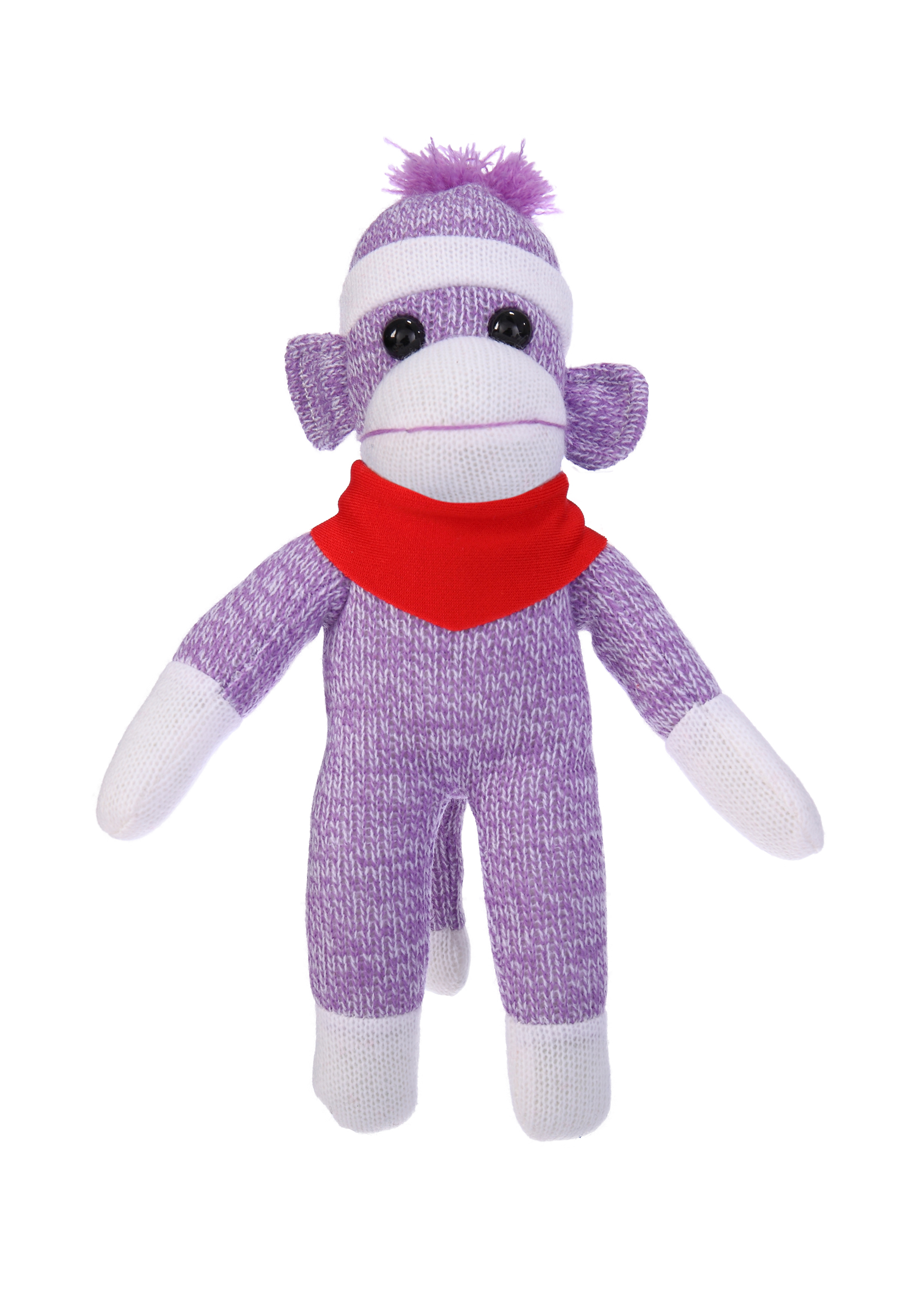 Purple Sock Monkey with Bandana 2