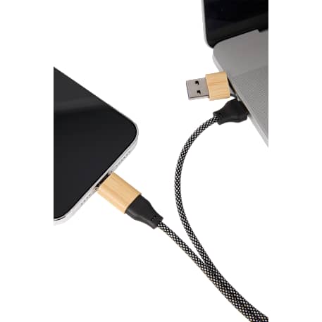 FSC® 100% Bamboo 5-in-1 100W Laptop Charging Cable 29