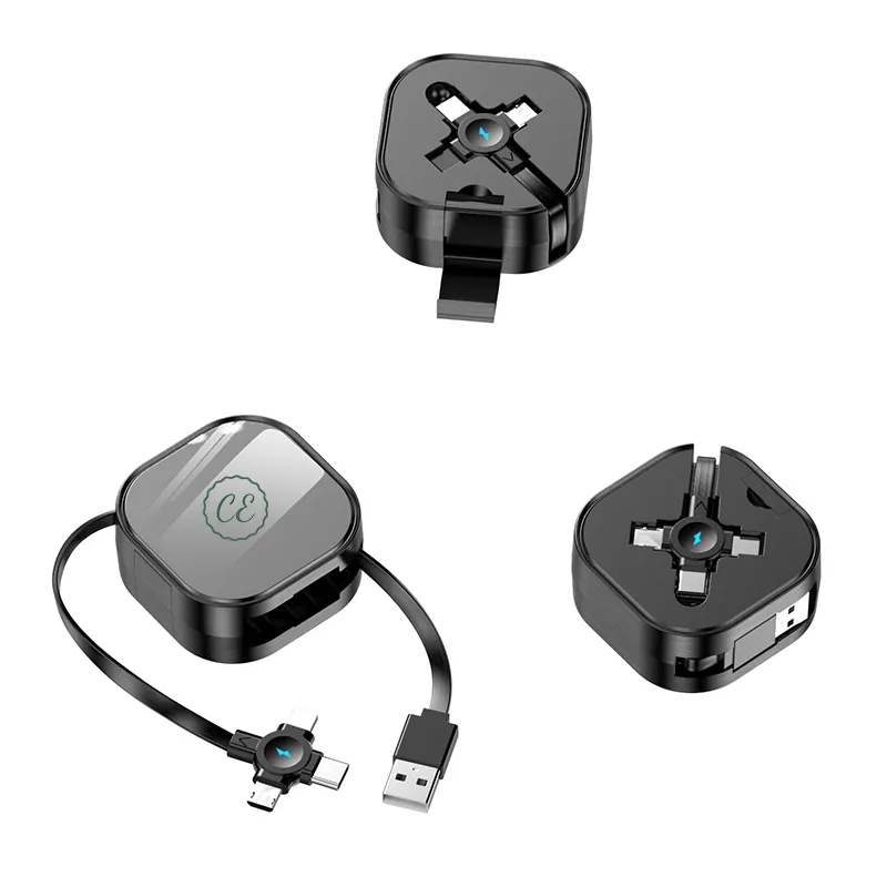 3 in 1 Charging Cable Retractable with Phone Holder 2