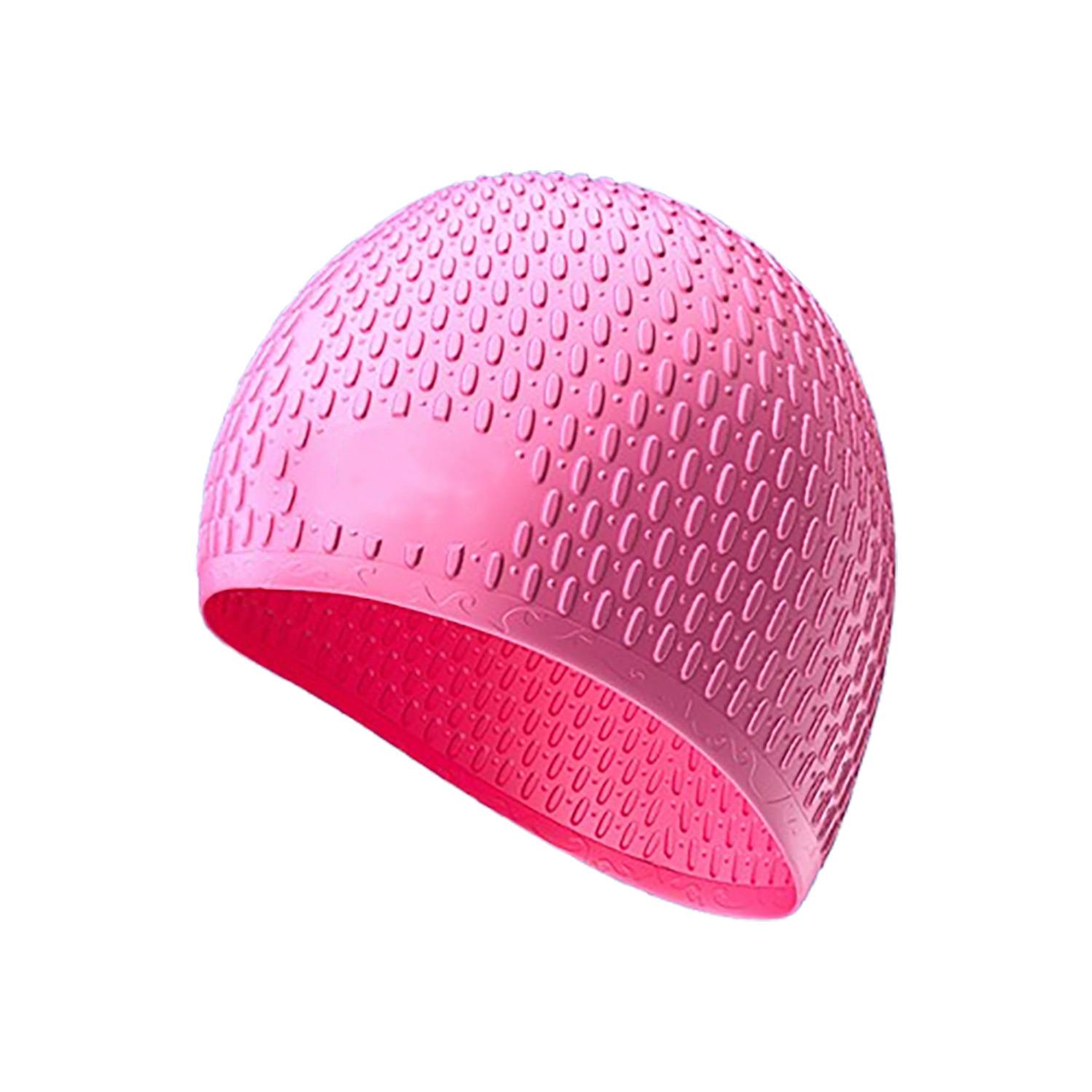 Adults Water Drop Waterproof Silicone Swim Cap 4
