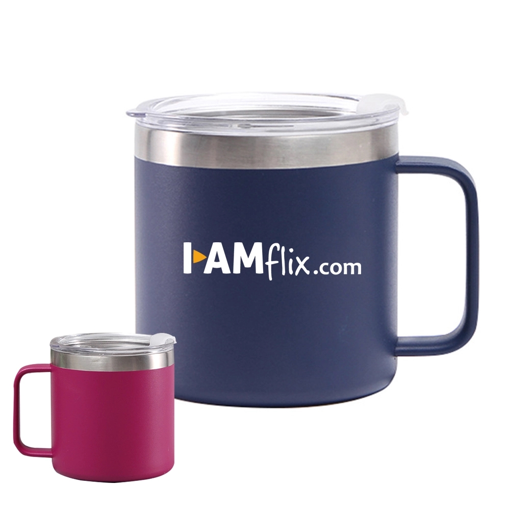 14oz Stainless Steel Coffee Mug Cup with Handle 2