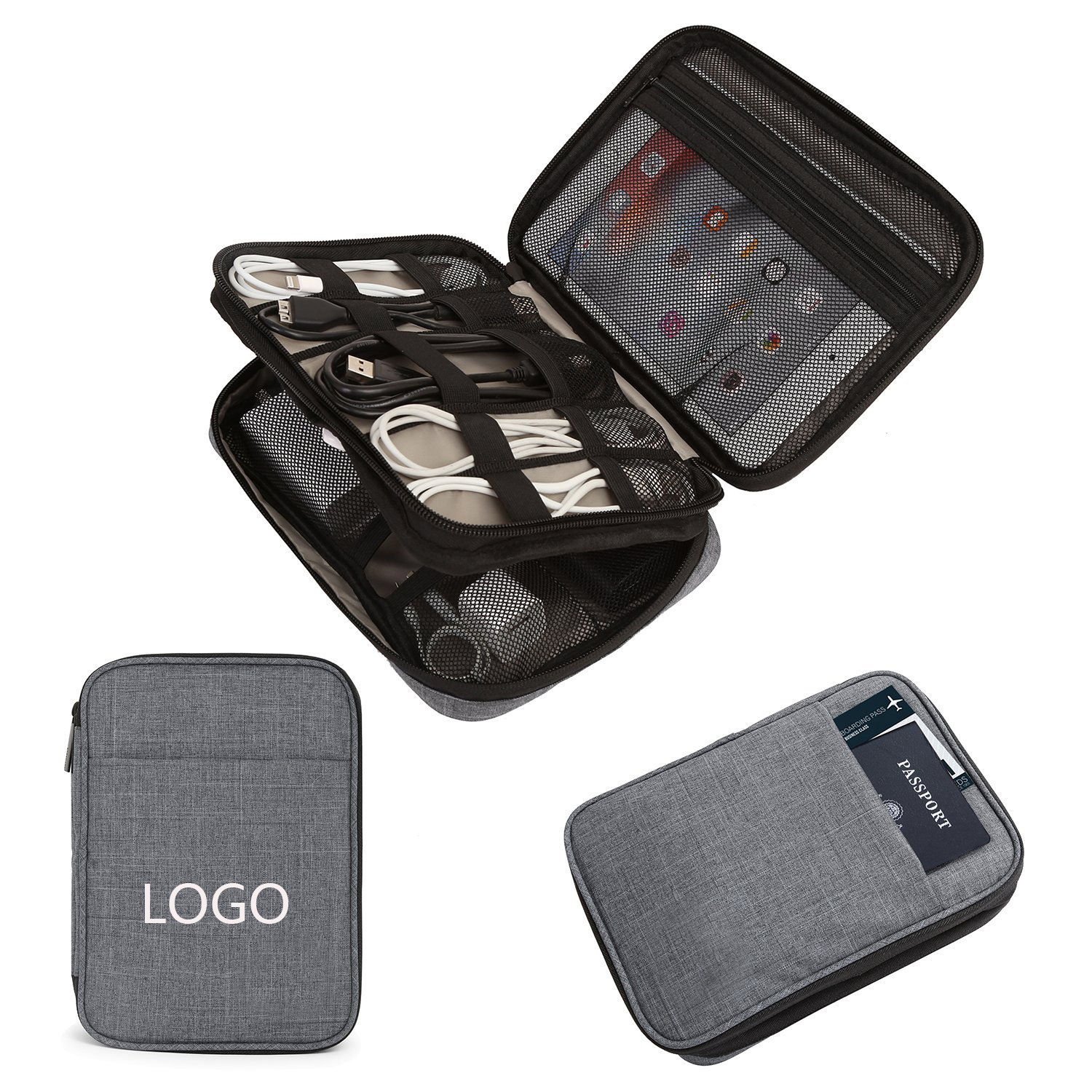 Double-Layer Travel Cable Organizer Electronic Accessories 4