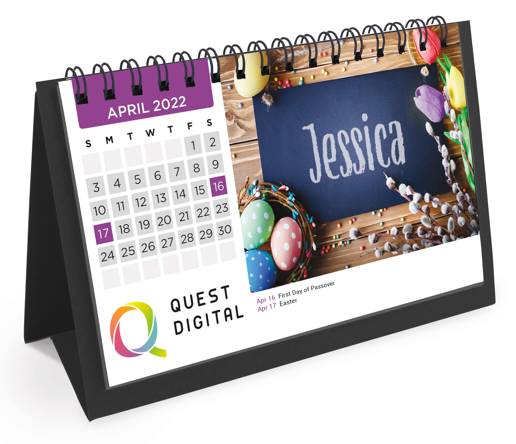 Flip Calendar w/Name Personalization (Short)