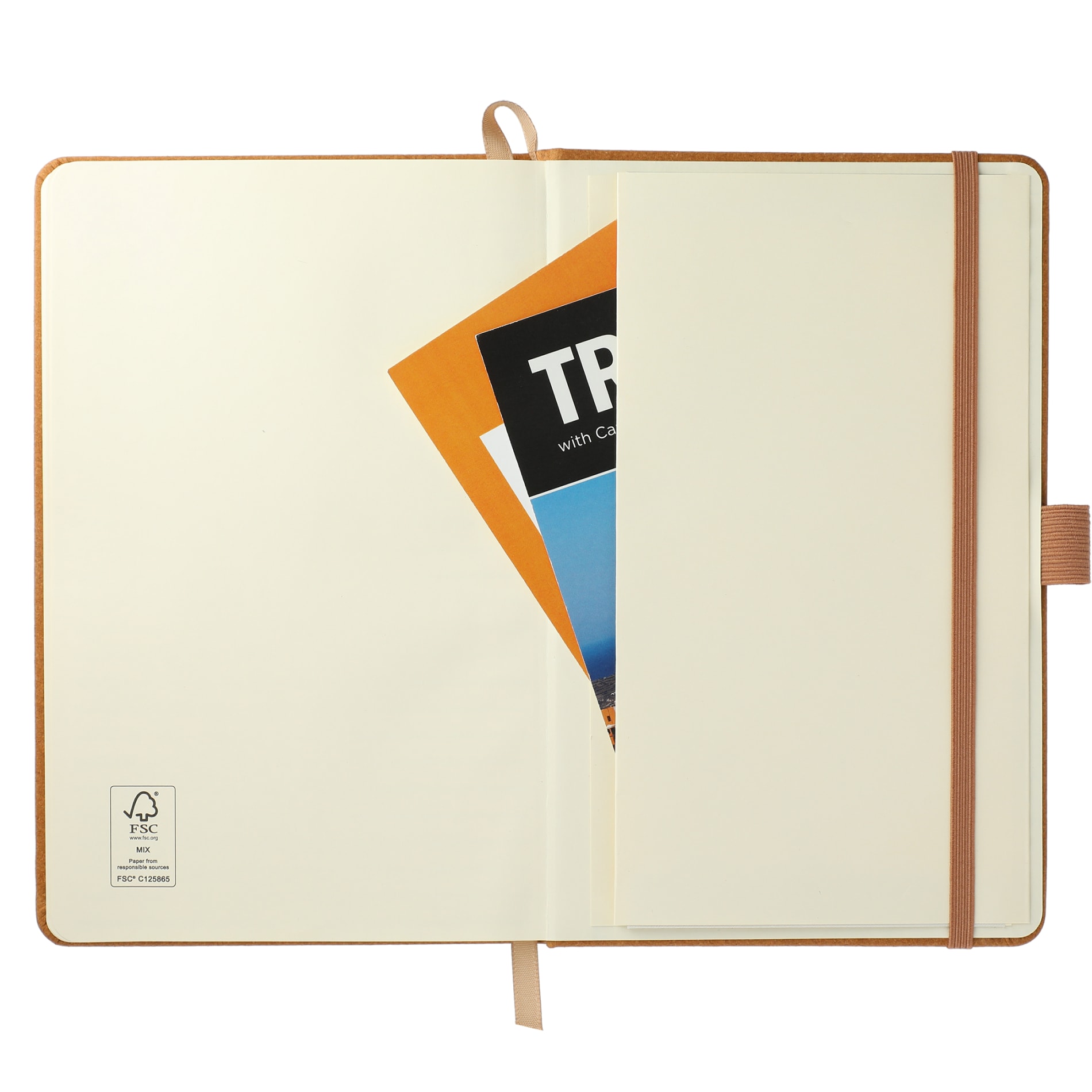 FSC® Mix 5.5" x 8.5" Recycled Leather Bound Journa 6