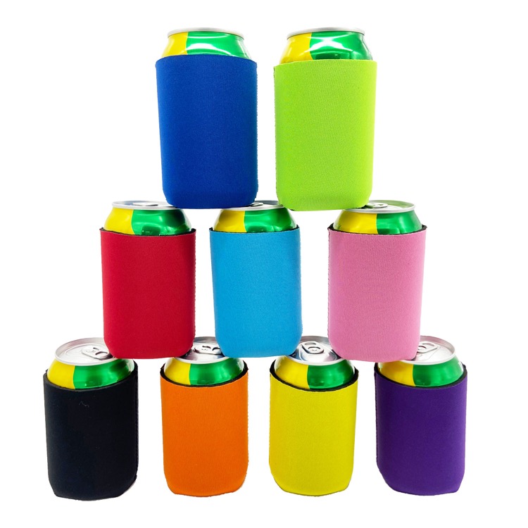 Neoprene Sleeves - Plain Cooler Covers Fit 12 oz Cans 6