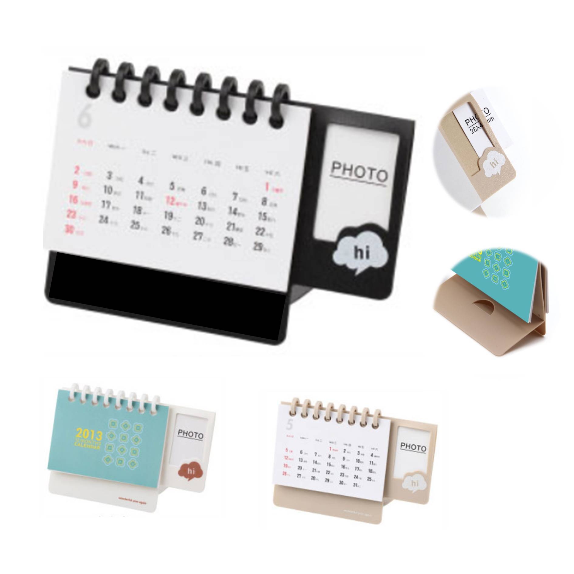 Display Stand Desk Calendar With Photo Frame 3