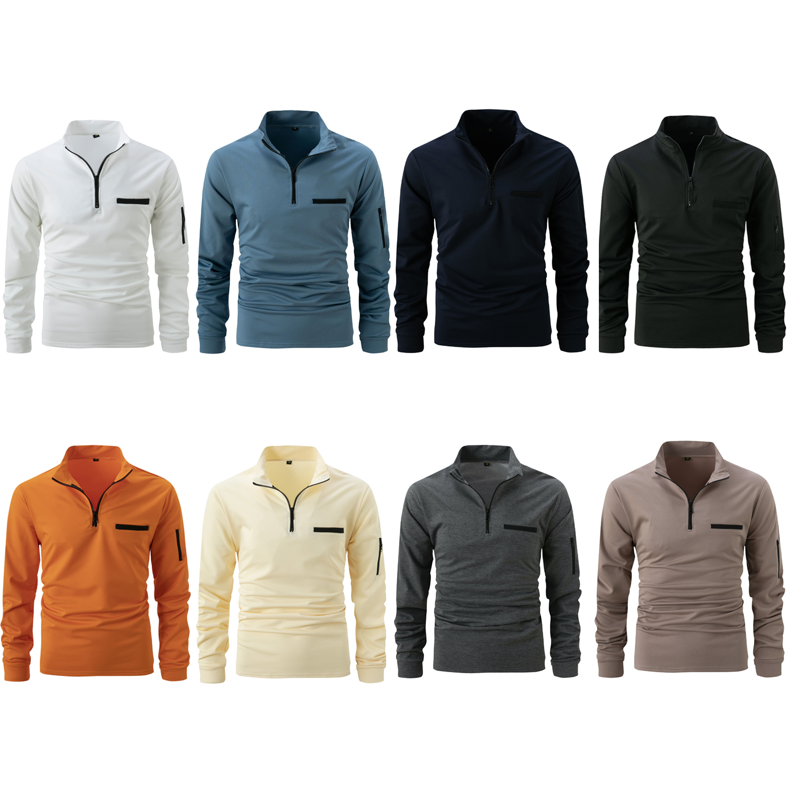 Long Sleeve Sports Polo Shirt 3