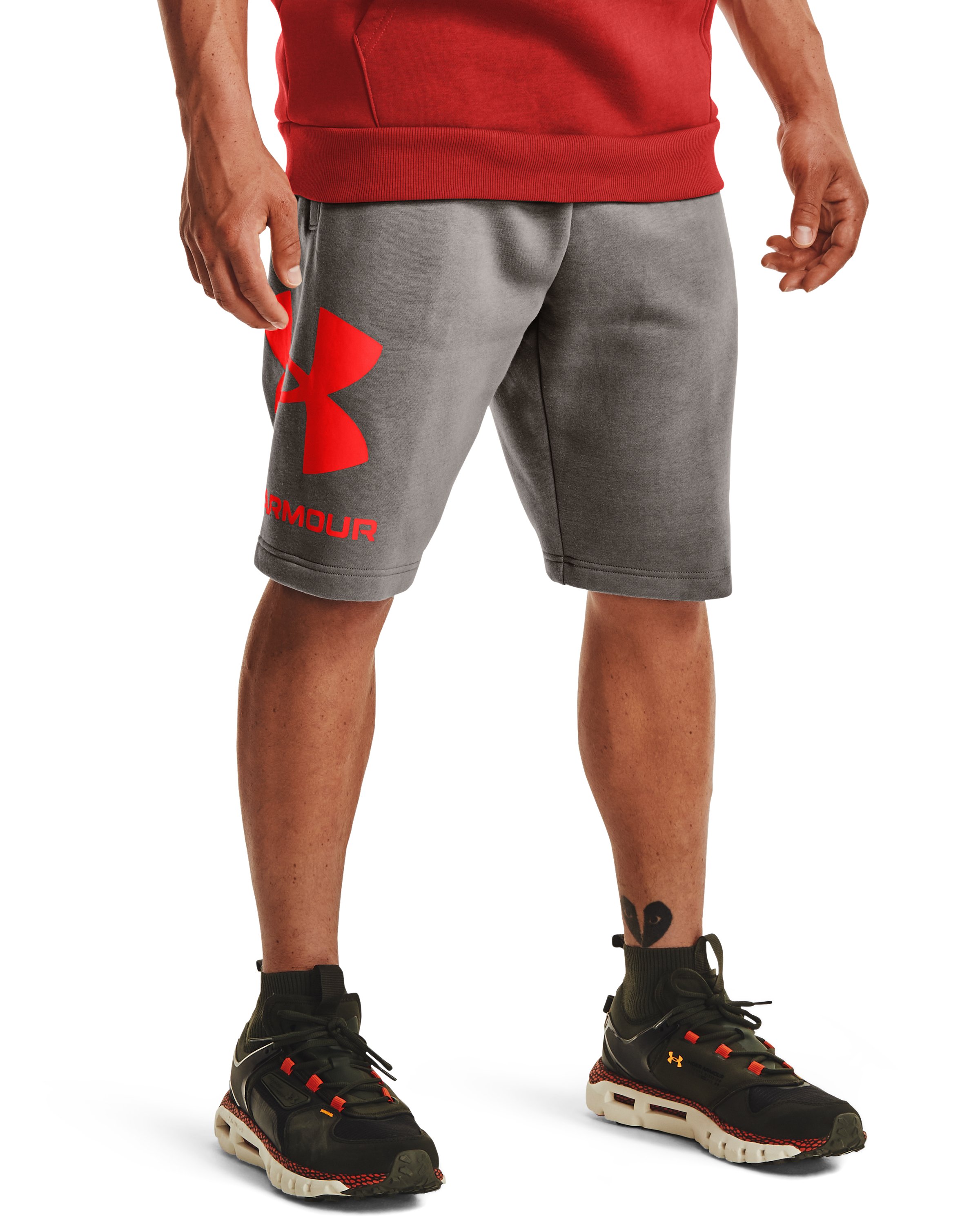 UA Rival Fleece Big Logo Men's Shorts 10