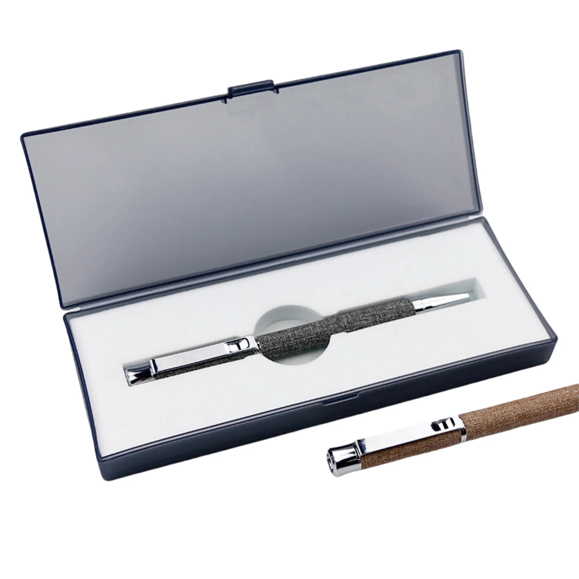 Twist Action PU Leather & Metal Business Pen 8