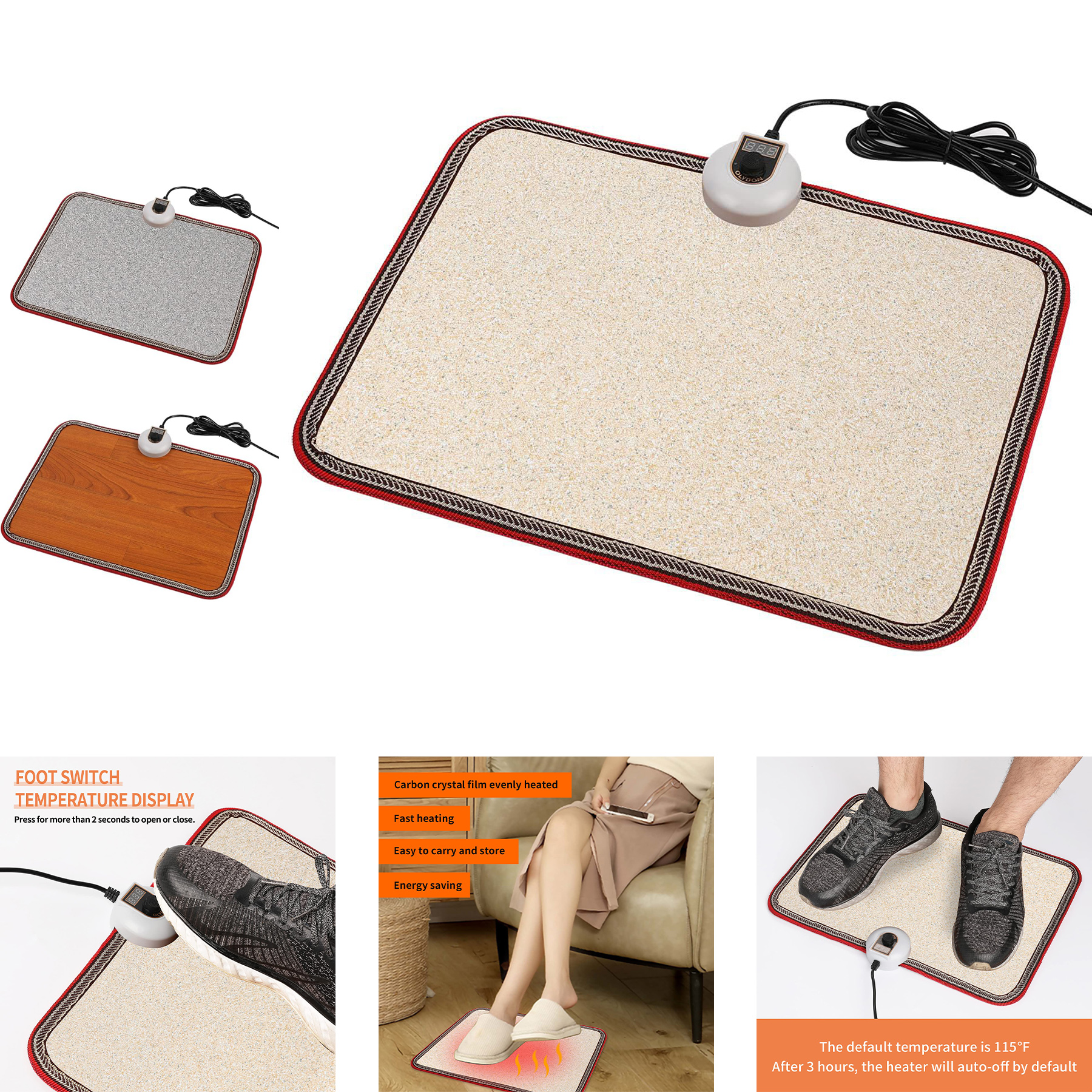 Electric Heated Floor Mats 2
