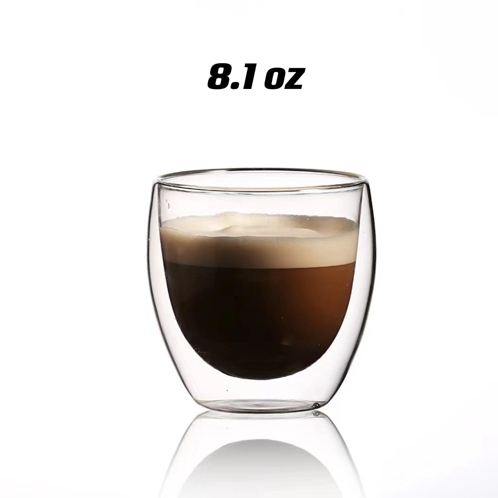 15.2 oz Glass Coffee Milk Tea Cups 6